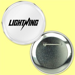 Button with Chrome Mirrored Surface, 2.25