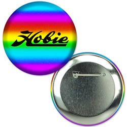 Button with Rainbow Foil, 3" diameter, Item # ABU30-100