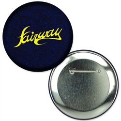 Button with Black Fabric Glitter, 3" diameter, Item # ABU30-110