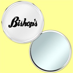 Compact Mirror with Chrome Mirrored Surface, 3